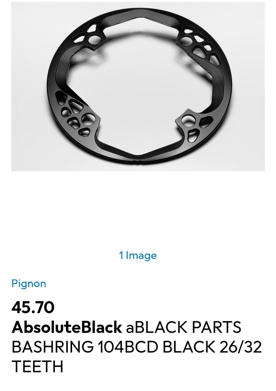 Pezzi di ricambio: AbsoluteBlack aBLACK PARTS BASHRING 104BCD BLACK 26/32 TEETH – Nuovo e nell'imballaggio originale da Vessy venduto da Avicci 5