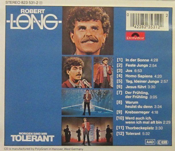 CD: Robert Long - Morgen sind wir tolerant – Usato da Grüningen venduto da azulgris 1