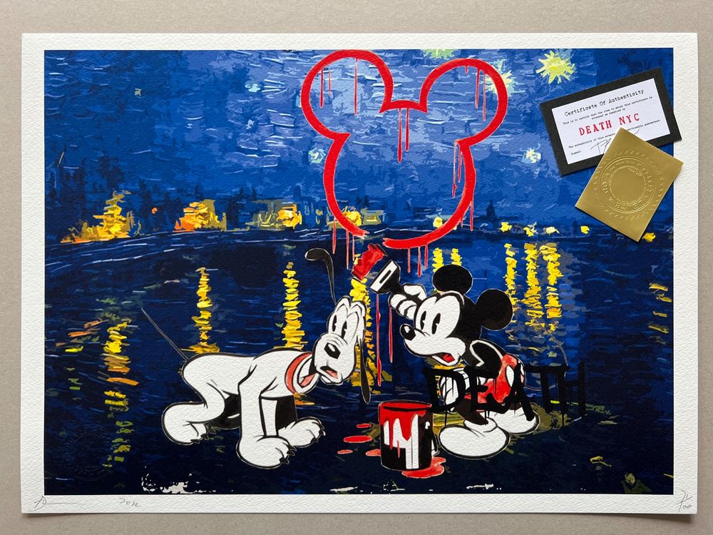 DEATH NYC « Van Gogh Mickey Mouse & Pluto » 71/100 | Kaufen auf Ricardo