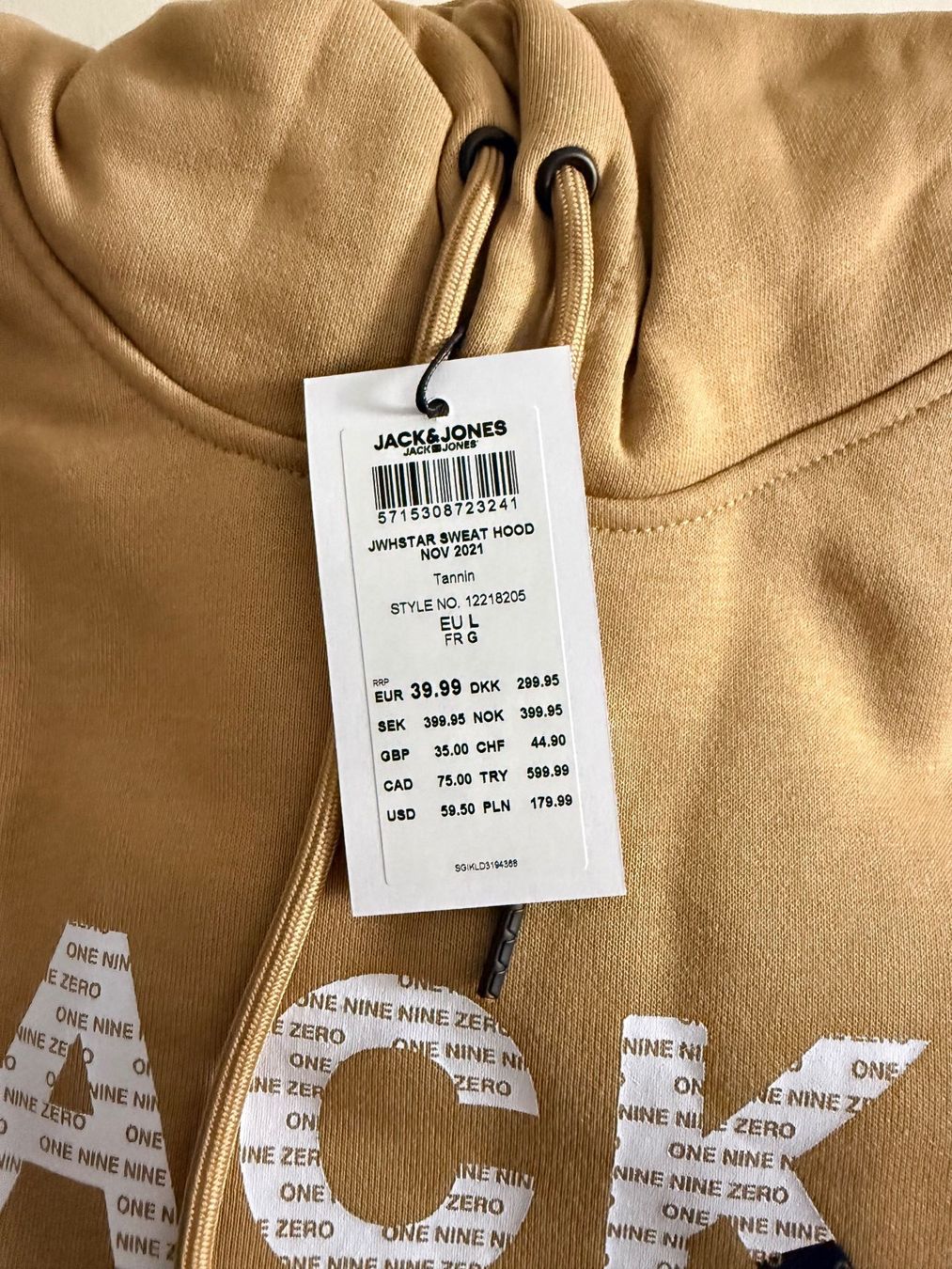 Jack & Jones Maglioni & Felpe: JACK & JONES, Kapuzenpullover JWHSTAR, Grösse L, Hellbraun – Nuovo e nell'imballaggio originale da Rudolfstetten venduto da gst_g7xl 4