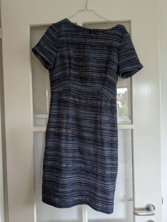 Esprit Kleid Gr. 36 Blau Bunt Tolle Struktur 👗