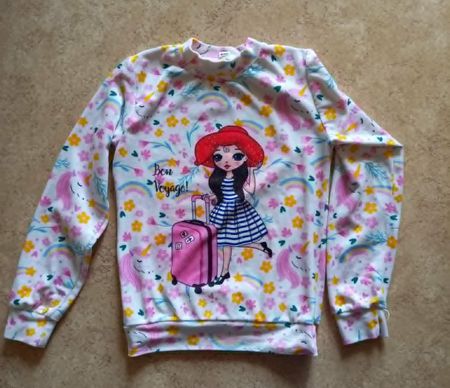 Mädchen Pullover Motiv Fee Grösse 152