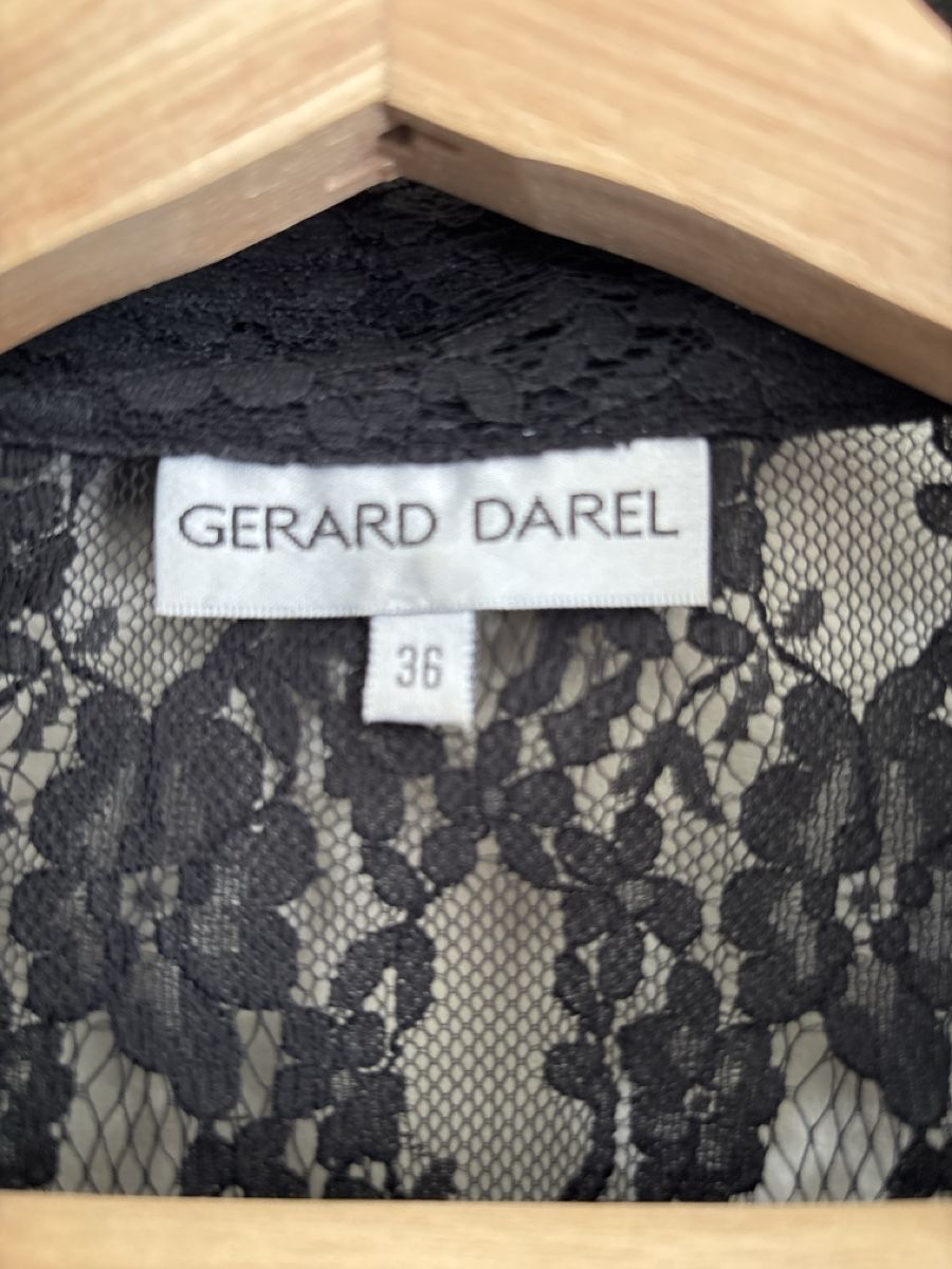 Gérard Darel Camicette: Chemisier dentelle noire Gérard Darel, Taille 36 – Usato da Pully venduto da sb1977 1