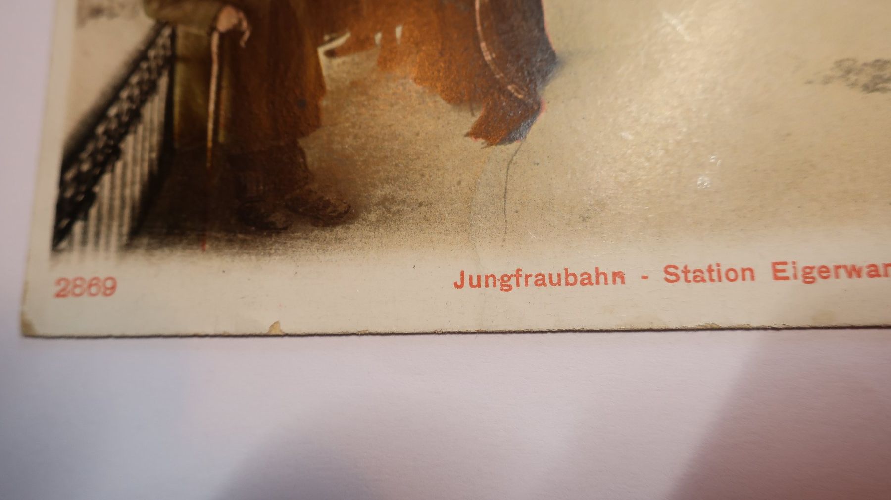 Cartoline postali: Jungfraubahn - Station Eigerwand - Restauration 1905 – Usato da Cormoret venduto da Pascalll2001 3