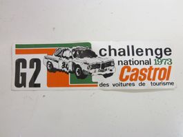 CASTROL 1973 Sticker Autocollant Antik Auto Oldtimer