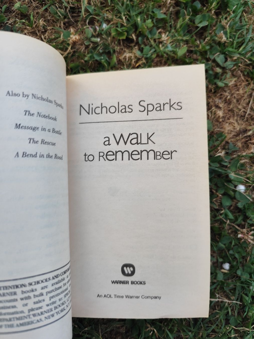 Libri: Nicholas Sparks A Walk to Remember paperback used condition – Usato da Mägenwil venduto da VintageGirly 7