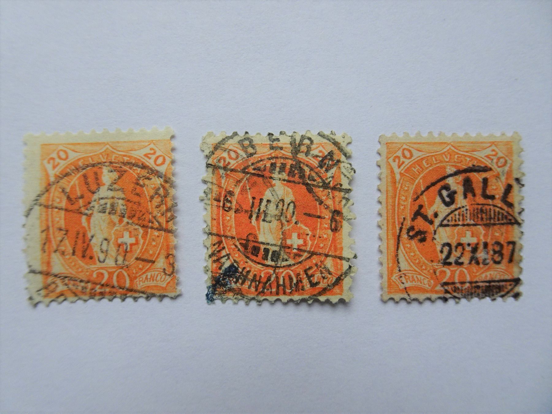 Tous les timbres: Vollstempel – D'occasion à Aadorf par Chnorli-Furz