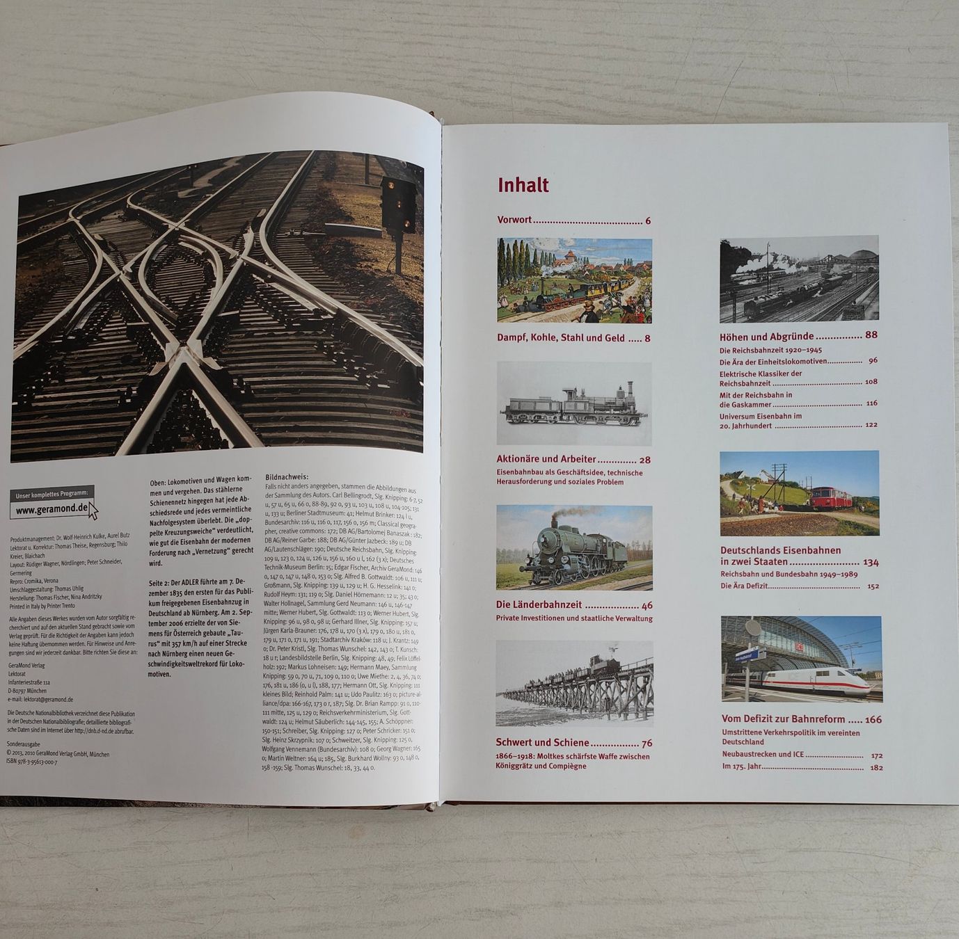 Libri: Die grosse Geschichte der Eisenbahn in Deutschland, GeraMond – Usato da Hemishofen venduto da Lany 2