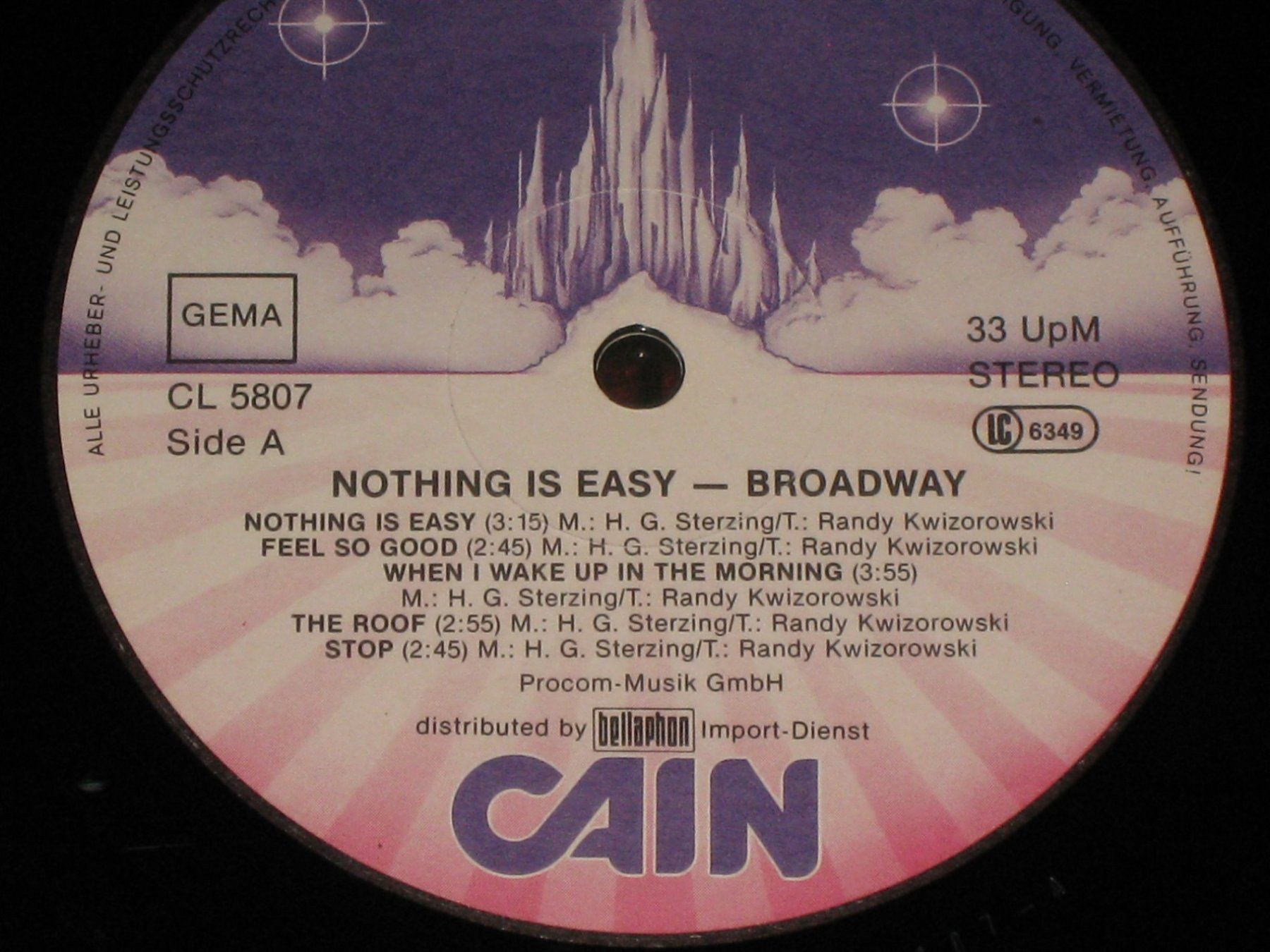 Schallplatten: LP - BROADWAY - NOTHING IS EASY – Gebraucht aus Steckborn von Quo7 1