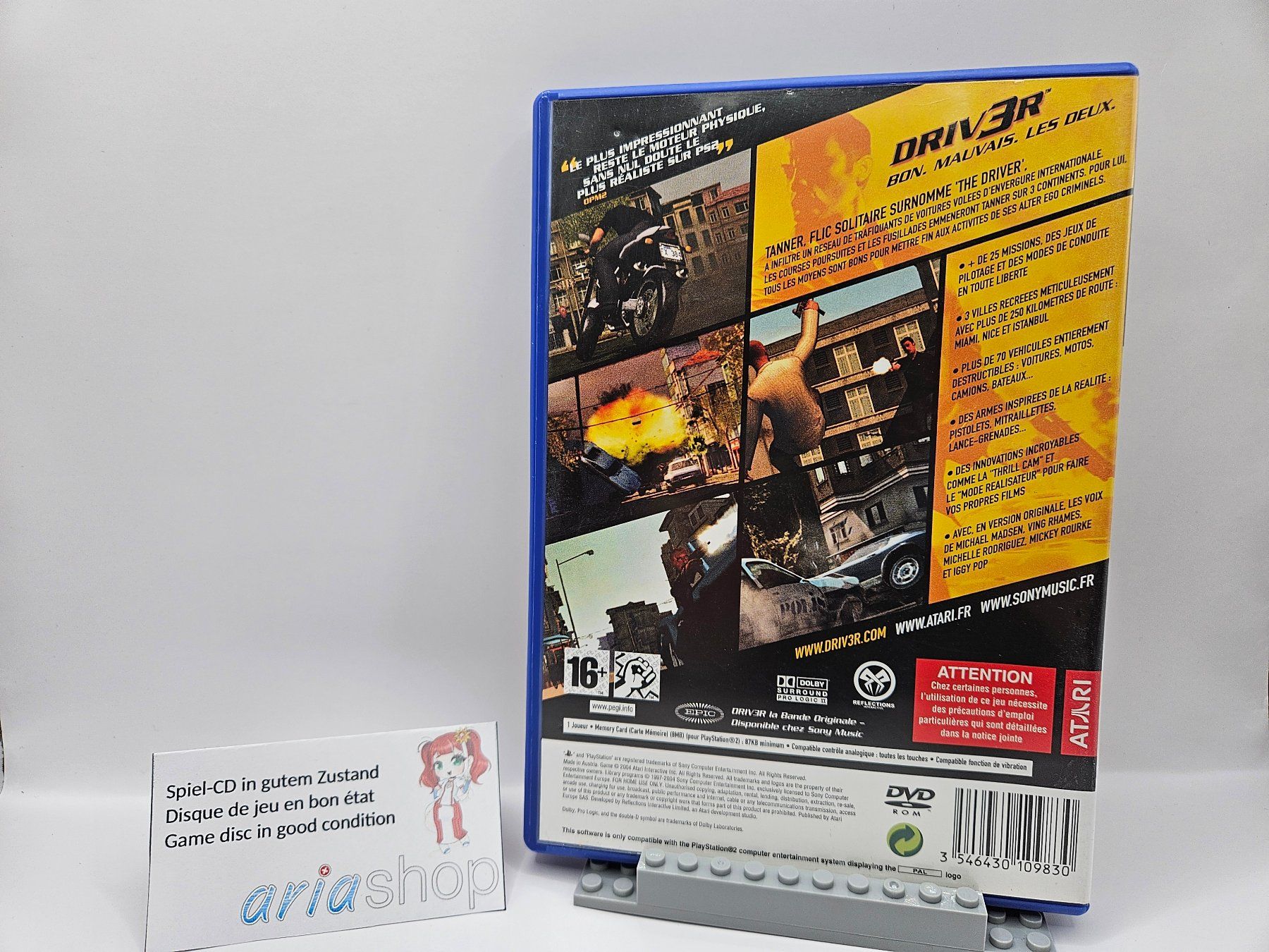 Sony Giochi: DRIV3R PS2 CIB FR / DE / IT / EN / OTHER – Usato da Hauterive NE venduto da ariashopch 1