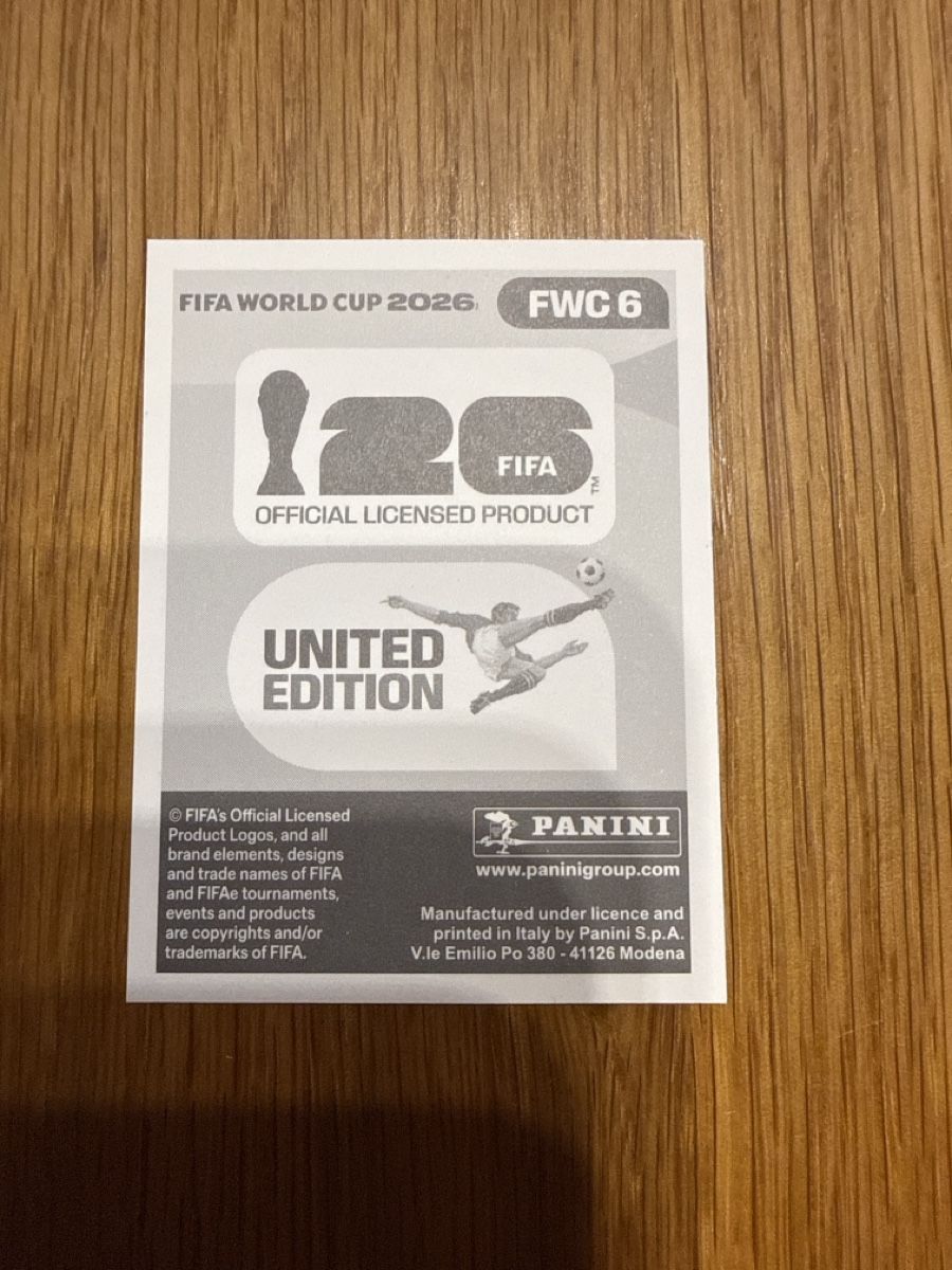 Panini Carte collezionabili: PANINI WM 2026 FWC6 – Nuovo (secondo la descrizione) da Ulisbach venduto da PET-030 1