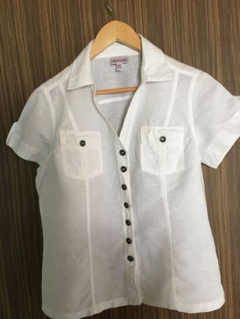 Leinenbluse BIAGGINI, Gr.38, weiss