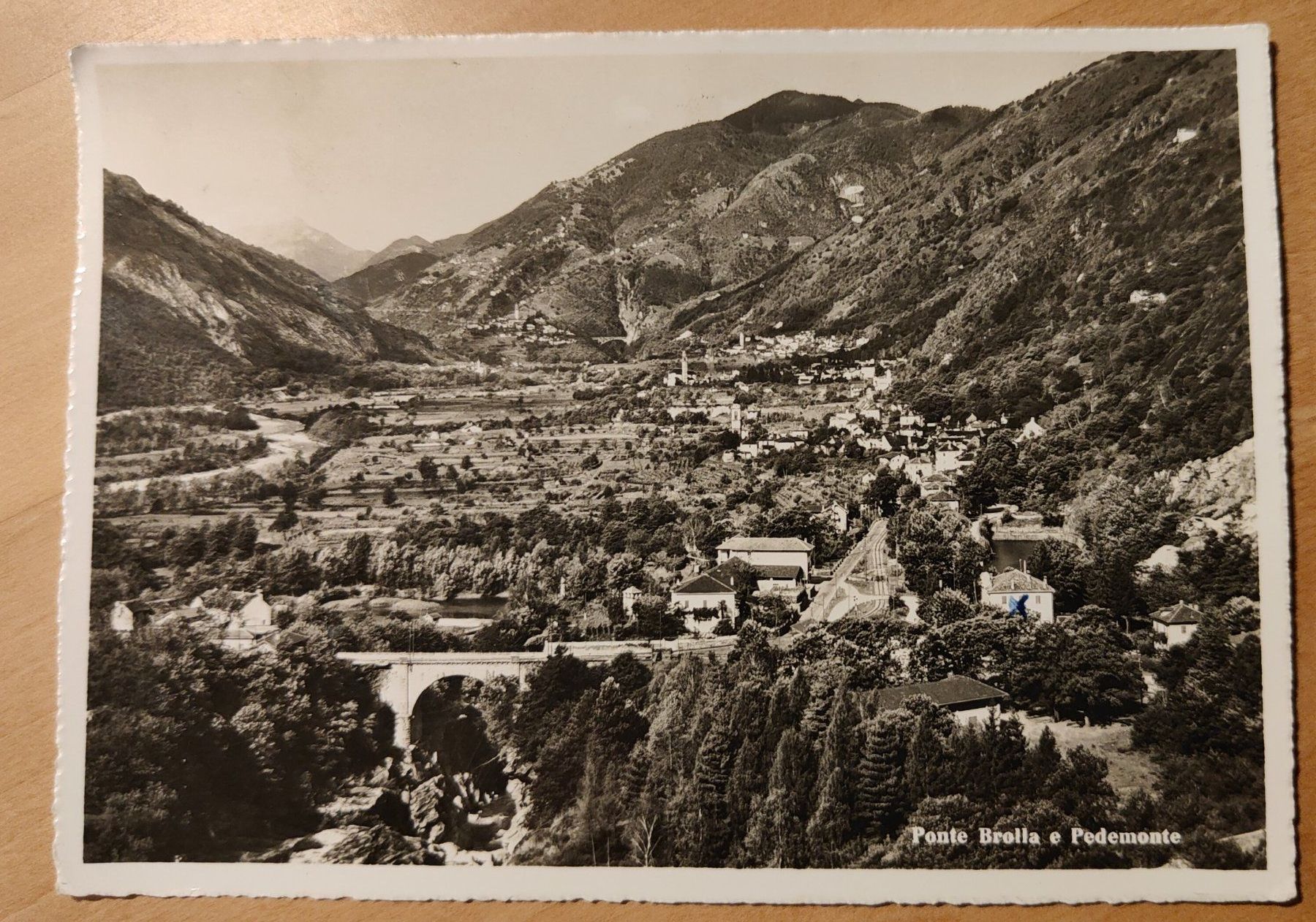 Cartoline postali: Ponte Brolla e Pedemonte um 1950 – Usato da St. Erhard venduto da Chaeferli6