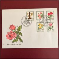 Ersttagsbrief Pro Juventute FDC - 1982 - Rosen