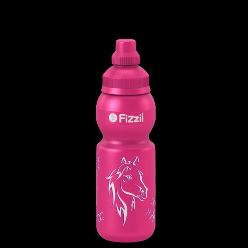Trinkflaschen & Thermosflaschen: Fizzii Trinkflasche 330ml pink, Pferd – Neu und originalverpackt aus Walenstadt von Trend-24
