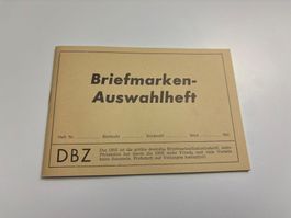 DBZ Briefmarken-Auswahlheft für Sammler