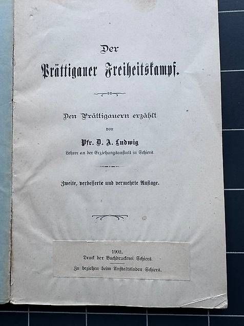 Libri: Der Prättigauer Freiheitskampf – Usato da Mühlau venduto da Fugo01 1