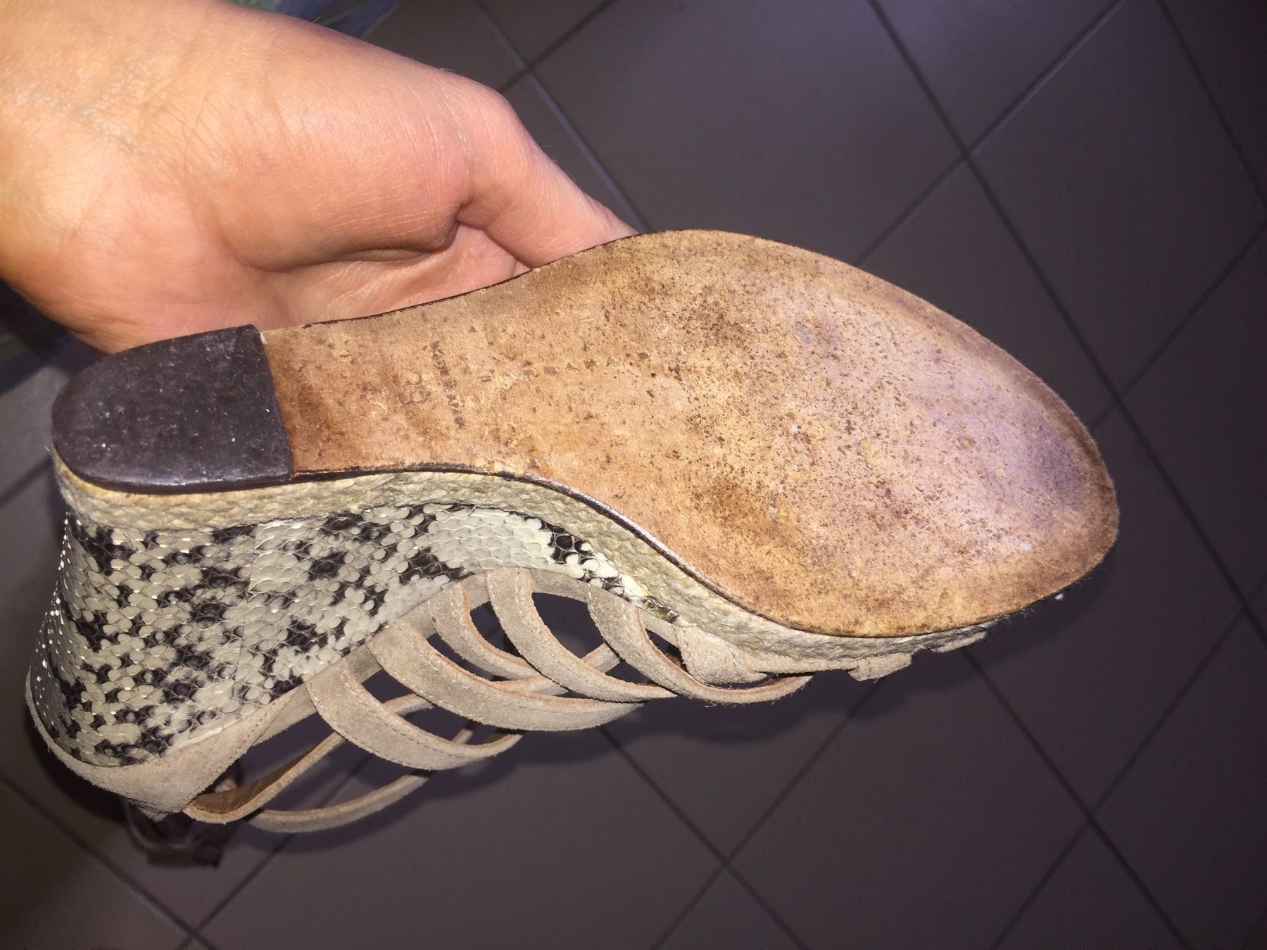 Scarpe da donna: Barbara Bui Python sandals / wedges (39) – Usato da Zug venduto da Nat.yushkevich 9