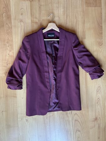 Pieces Blazer Noos bordeaux