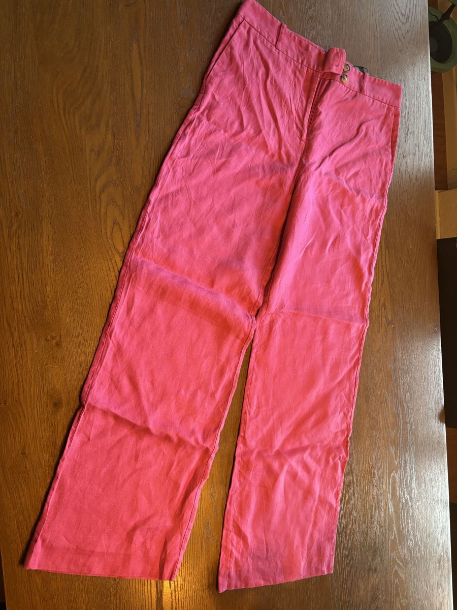C&A Hosen: C&A Hose 100% Leinen pink Grösse 38 – Gebraucht aus Eggenwil von fur_5p96 2