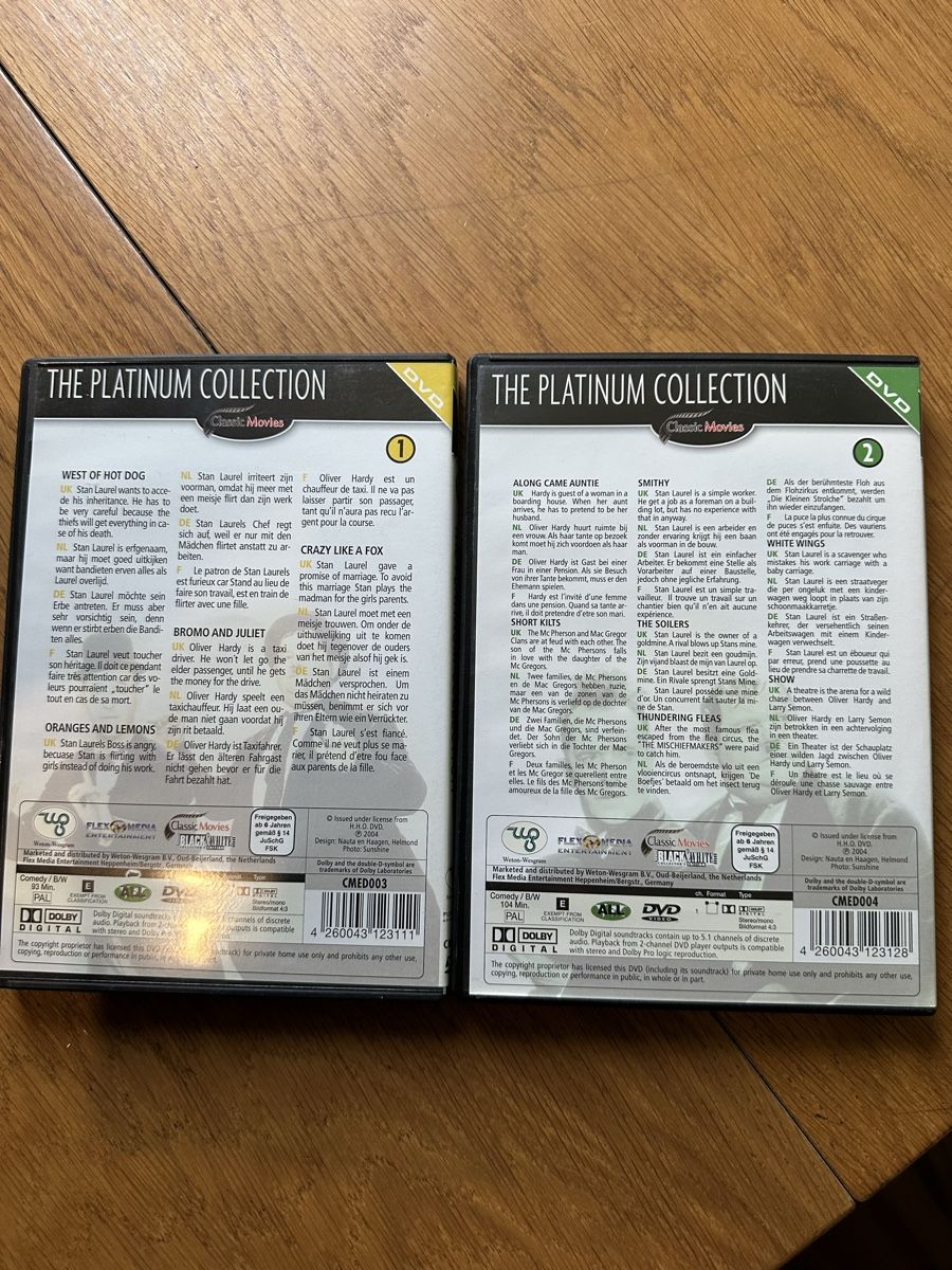 Tutti i DVDs: Laurel & Hardy Kollektion 2x dvd – Usato da Benken ZH venduto da Audi-erich 1