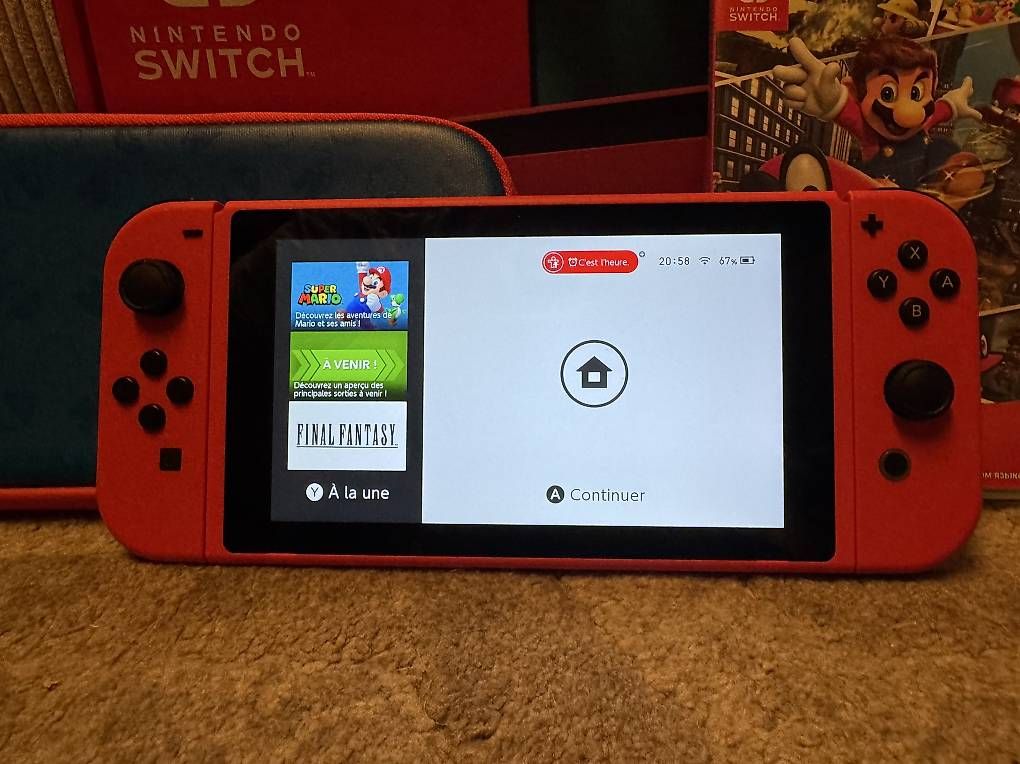Console: Nintendo Switch - Edition Mario Rouge et bleu – Usato da Lausanne venduto da wazabyii 1