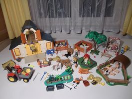 Playmobil Bauernhof mit Traktor und viel Zubehör