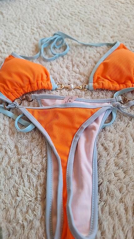 Costumi da bagno & Bikini: Sexy Bikini neon orange Gr M  – Usato da Rüti ZH venduto da la-93 4