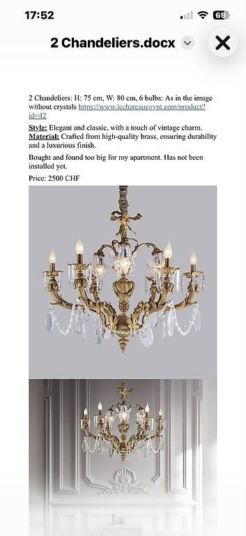 Kerzenständer: Chandeliers  – Gebraucht aus Bogis-Bossey von jhenckaerts