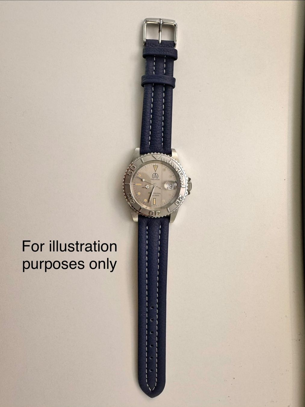 Armbänder & -reifen: Stylish Blue Leather Watch Strap - 20mm - New! – Neu und originalverpackt aus Zürich von 613_g8jy 3