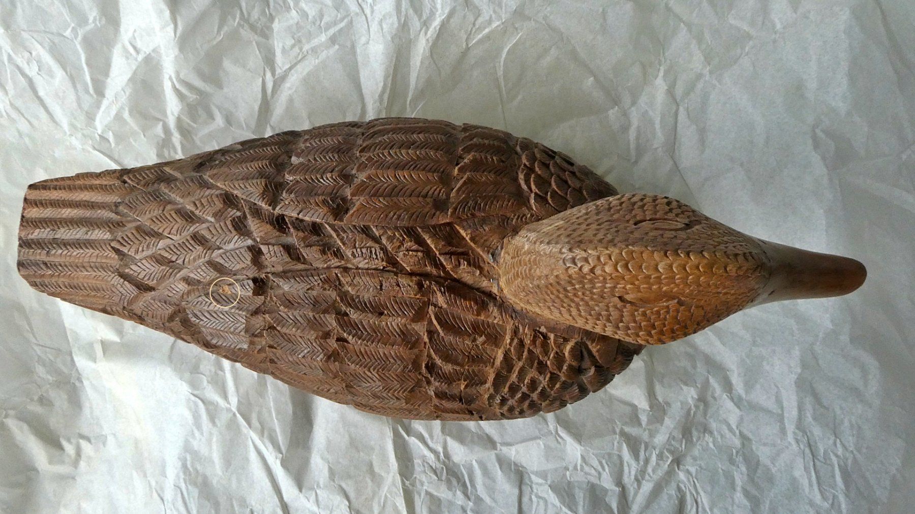 Statuette: Entenfigur aus Holz – Usato da Rubigen venduto da OPERNFREUND 2