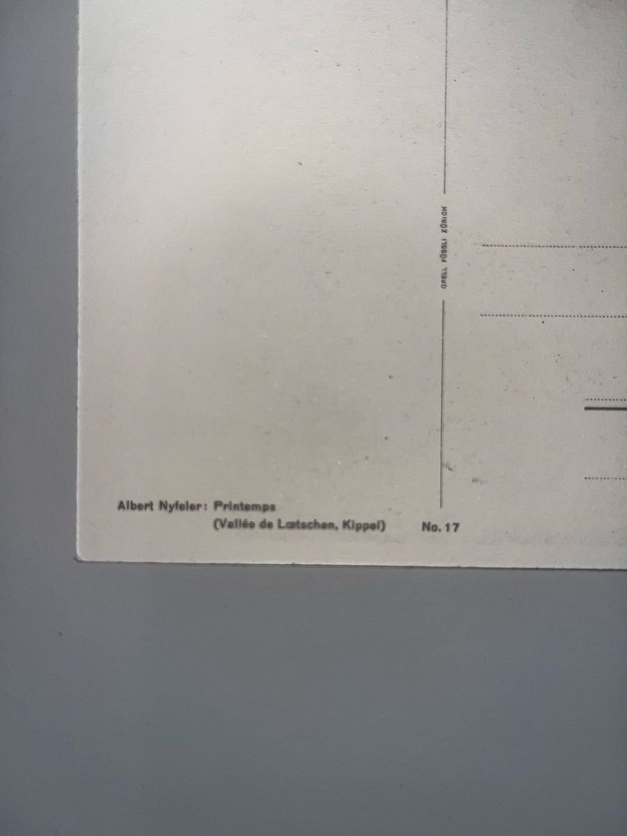 Ansichtskarten: Ansichtskarte Albert Nyfeler, Lötschental, Kippel, Nr. 17 – Gebraucht aus Muttenz von Totkel 2