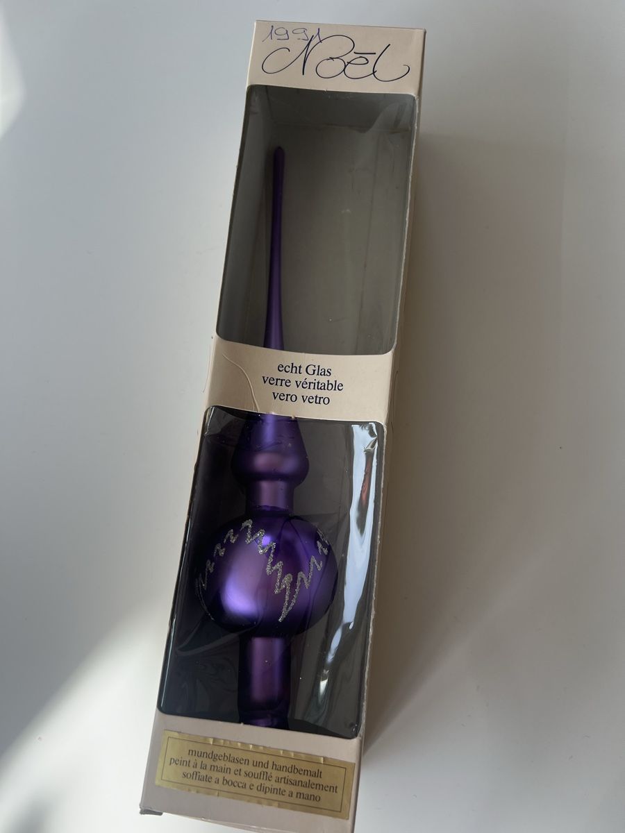 Tutte le decorazioni: Violett Weihnachts Baumspitze  – Usato da Uerikon venduto da Saffagirl 9
