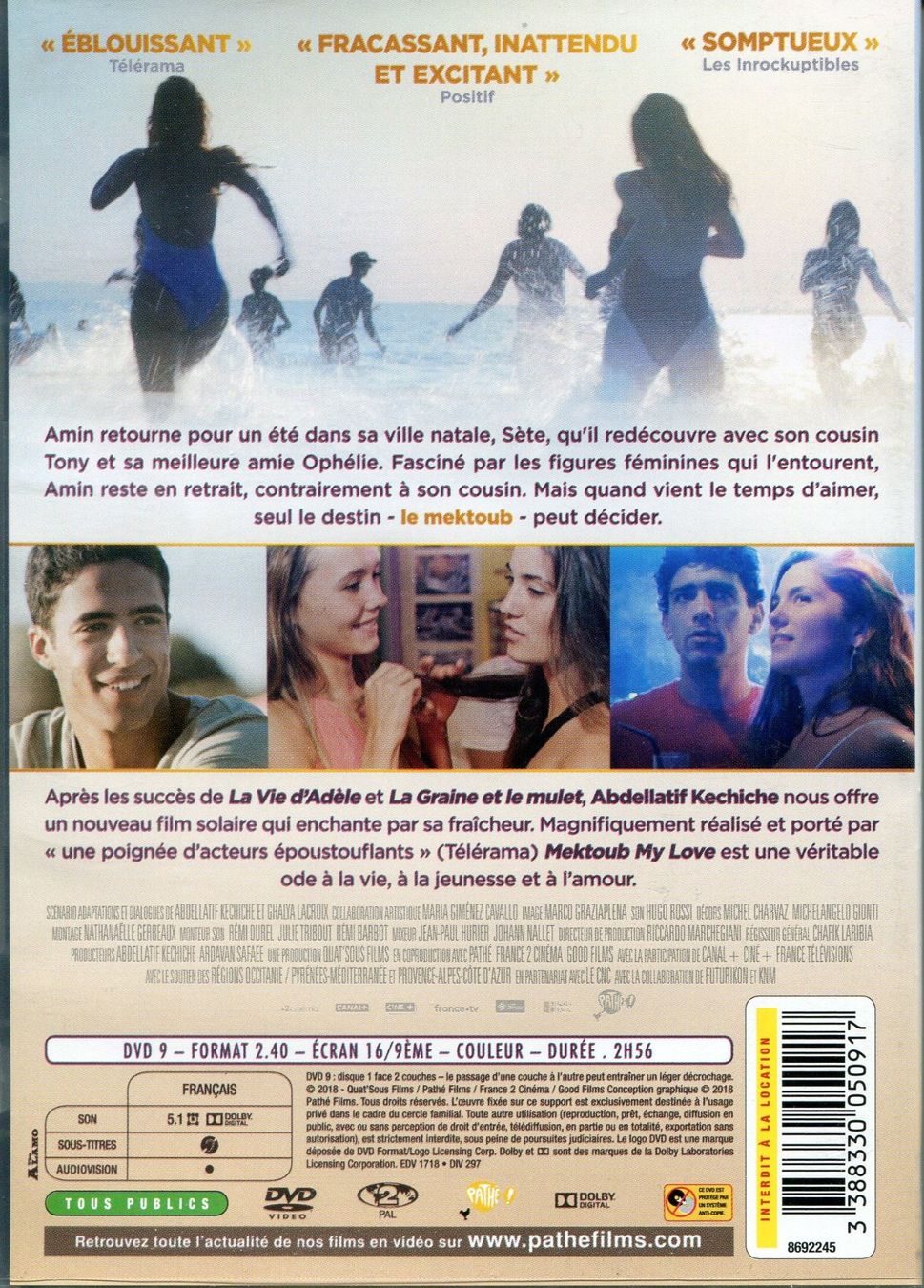 Tutti i DVDs: MEKTOUB  MY LOVE   -   DVD – Usato da Les Avants venduto da soyouz63 1