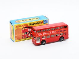 Matchbox Lesney Superfast No.74 DAIMLER Bus "Baron of Beef"