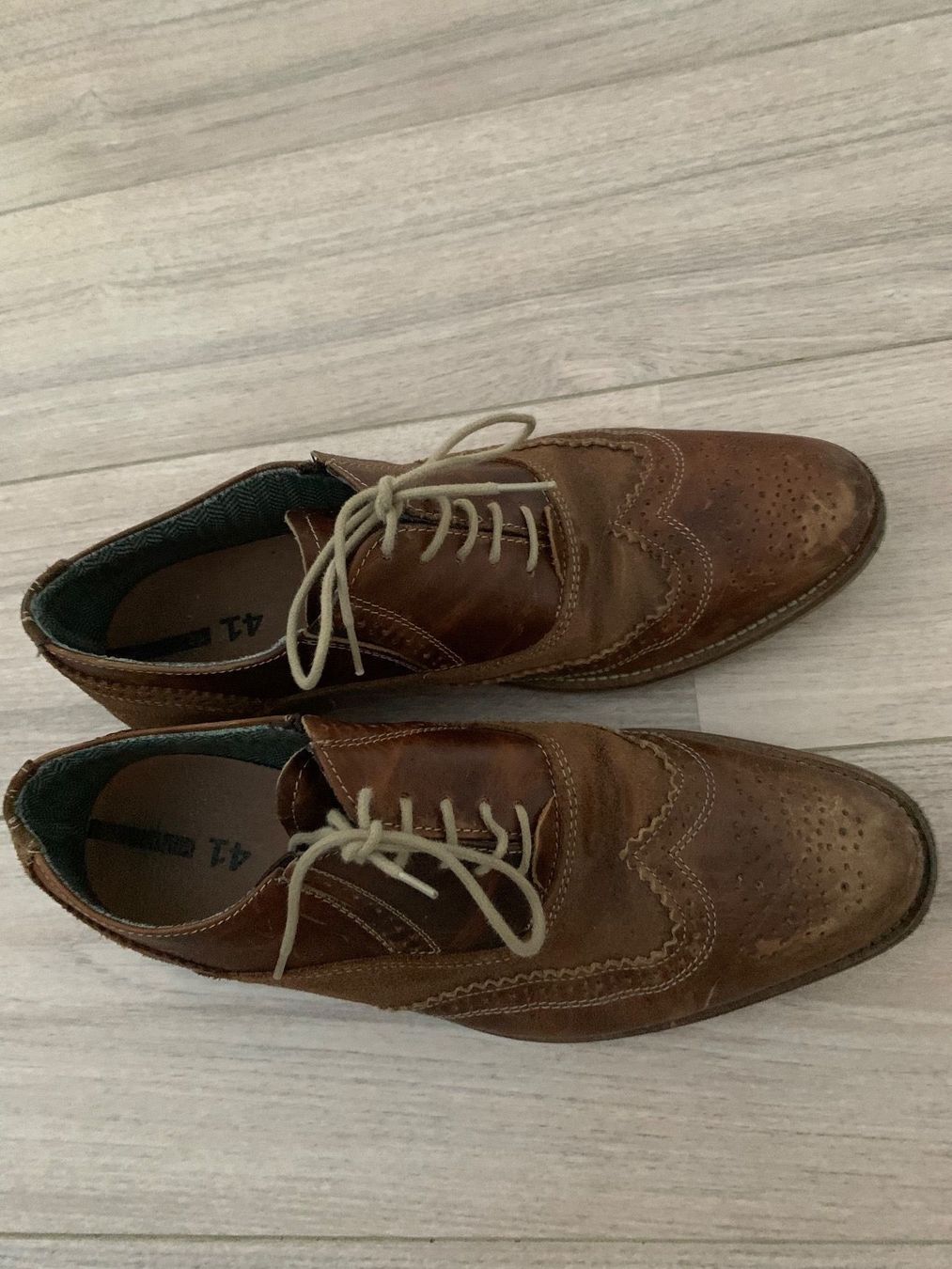 Herrenschuhe: Leder Herren Schnürschuhe Gr. 41 cognac – Gebraucht aus Bonstetten von VCLS 2