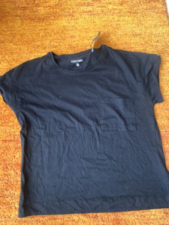 T-shirt noir / XS / chicorée 