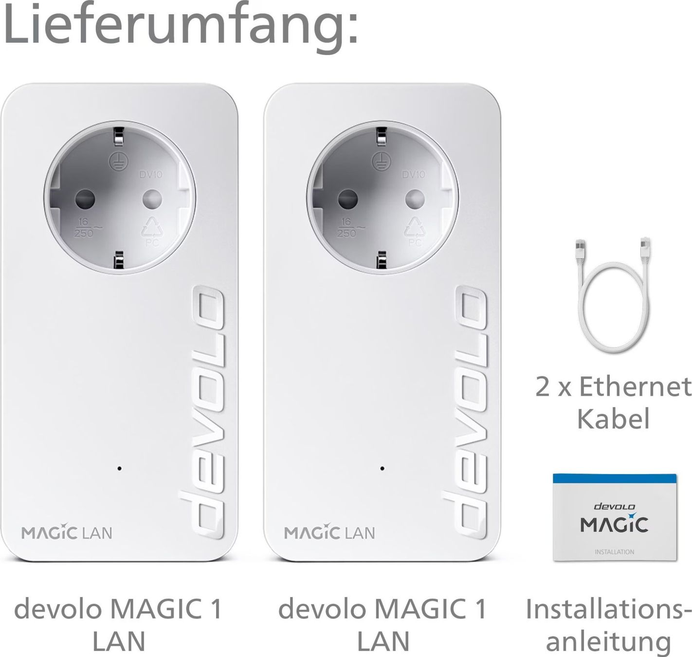 Devolo Unità & Adattatore: Devolo Magic 1 LAN 1-1-2 - EU Schuko stecker – Usato da Thalwil venduto da miguev