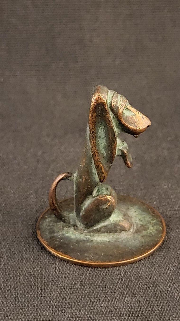 Statuette: Kleiner Bronze-Dackel BREVETTO – Usato da Basel venduto da spinne02