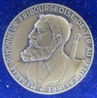 Tir Fribourgeoise - Bronze - emailliertes Kantonswappen FR