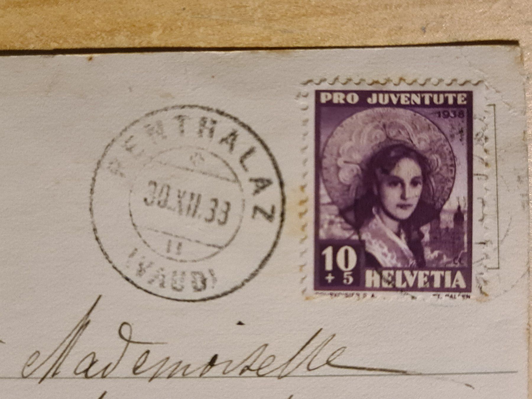 Cartoline postali: Alte Ansichtskarte "Winterlandschaft" mit Briefmarke,1933 – Usato da Dintikon venduto da Vexi 1