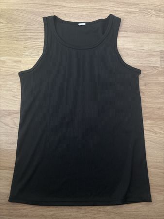 Tanktop schwarz Rippstrick Grösse L neuwertig