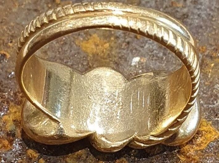 Ringe: Römischer Ring 18 Karat Gold 750 – Gebraucht aus Unterägeri von Altgoldschmuck 5