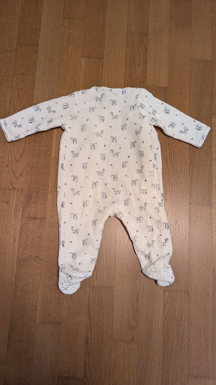 Pigiama & Simili: 2 schöne Strampler aus Samt, Beige, 7-9 Mt.👶 – Usato da Emmen venduto da Mwassuup 8