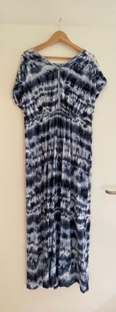 CREAM Sommerkleid-Batik blau/weiss - Grösse L OVP 107.--