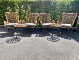 Gartenstühle-Set mit Tischen