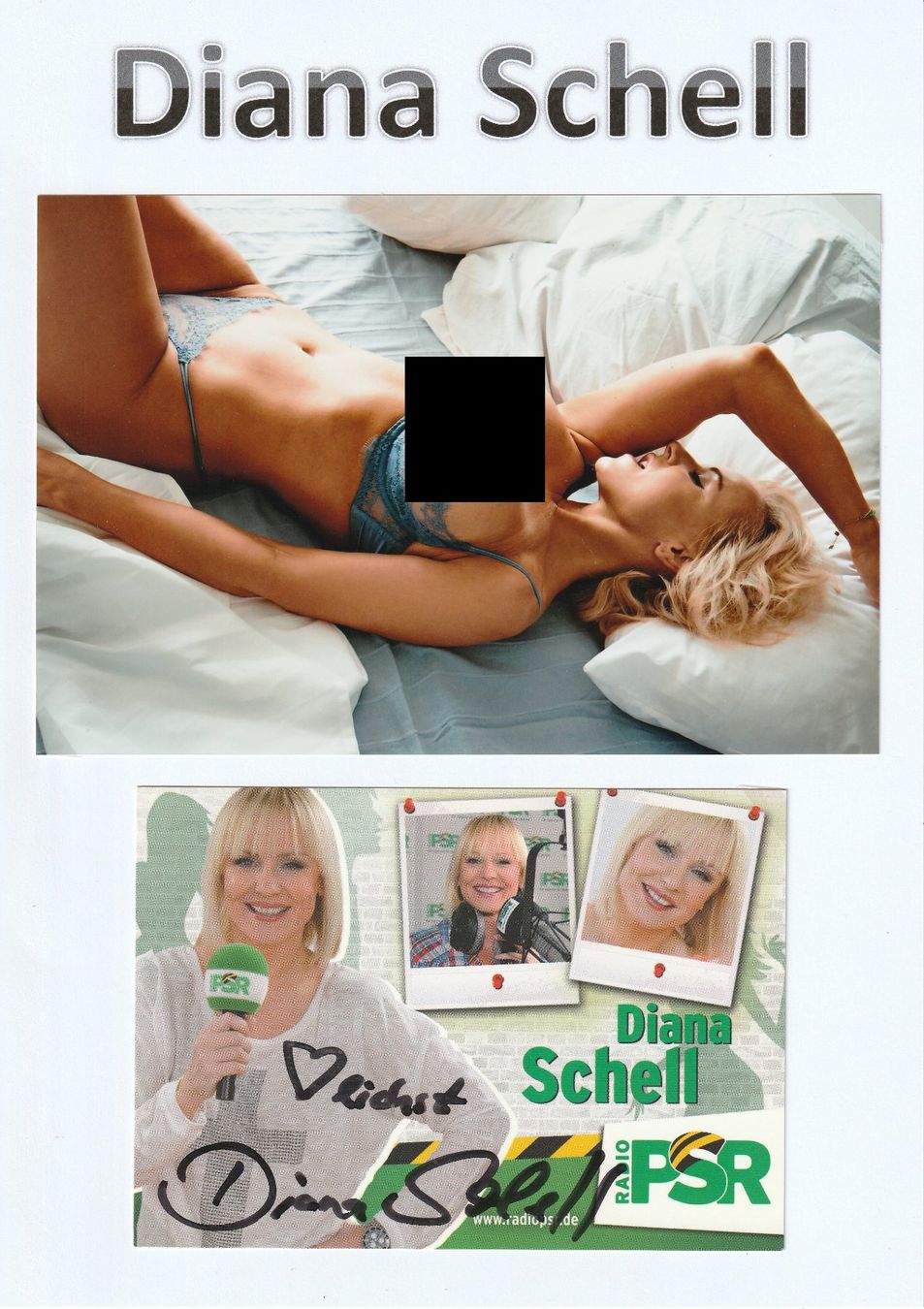 Autogramme: Diana Schell / Originalautogramm – Gebraucht aus Schwyz von racingautographs