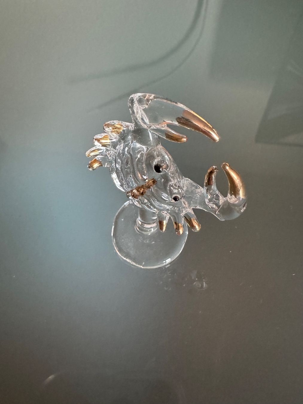 Statuette: Krebsfigur aus Glas – Usato da Gommiswald venduto da Aloha.Spirit 1