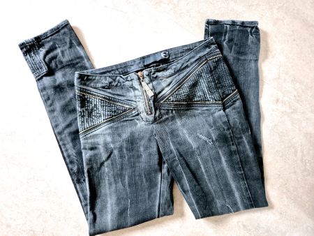 JEANS JUST CAVALLI 36 S 3 27 USED LOOK COOL , TOP ZU BLUSE
