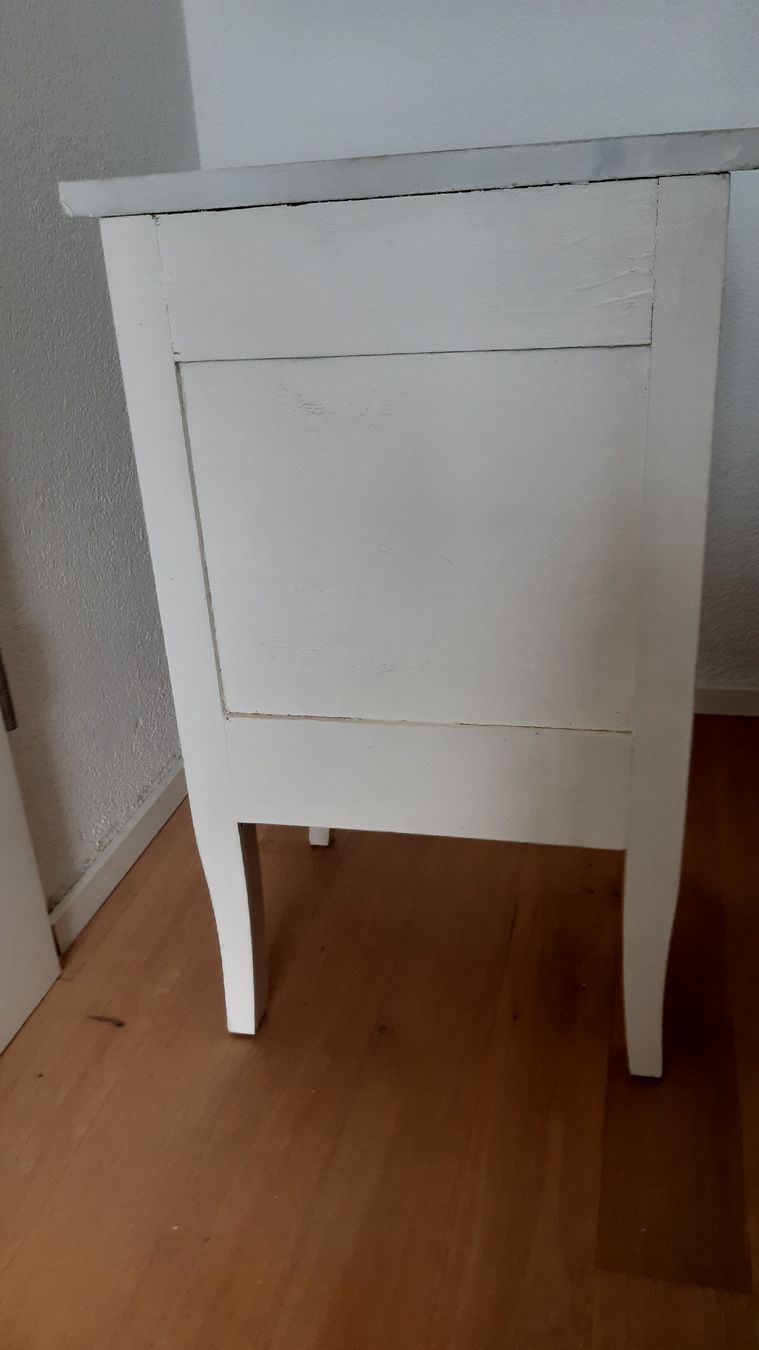 Comodini: Schöner Nachttisch Shabby Chic mit Marmorplatte – Usato da Aarburg venduto da gentile3 7